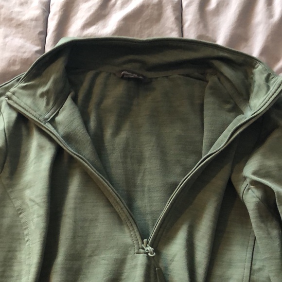 2/$10 Eddie Bauer 1/4 zip sage green - Picture 2 of 7